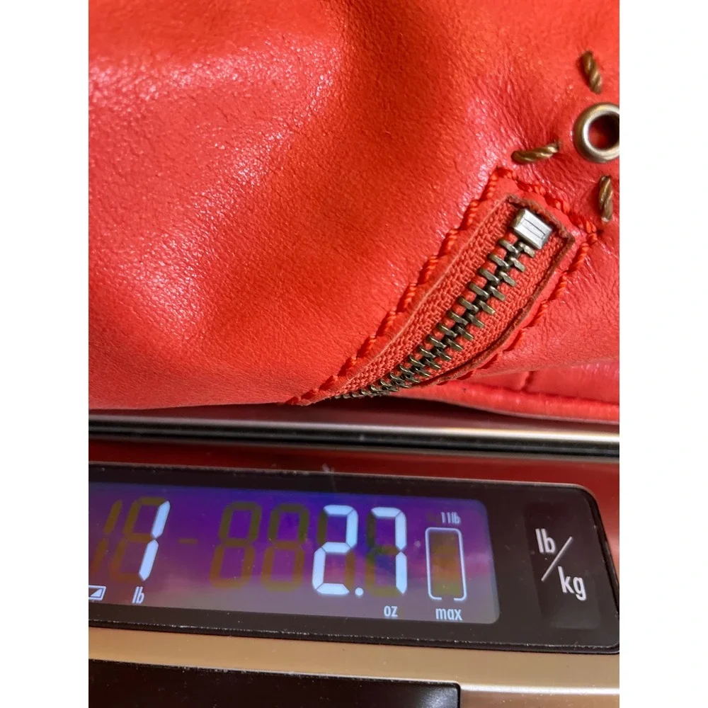 The Sak Women Purse Y2K Hobo Slouch Braided Strap Large Red